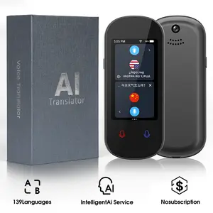 AI language translation device, supports 139 languages, real-time voice online translation, offline translation, photo translation, suitable for work, business, travel, socializing, and learning