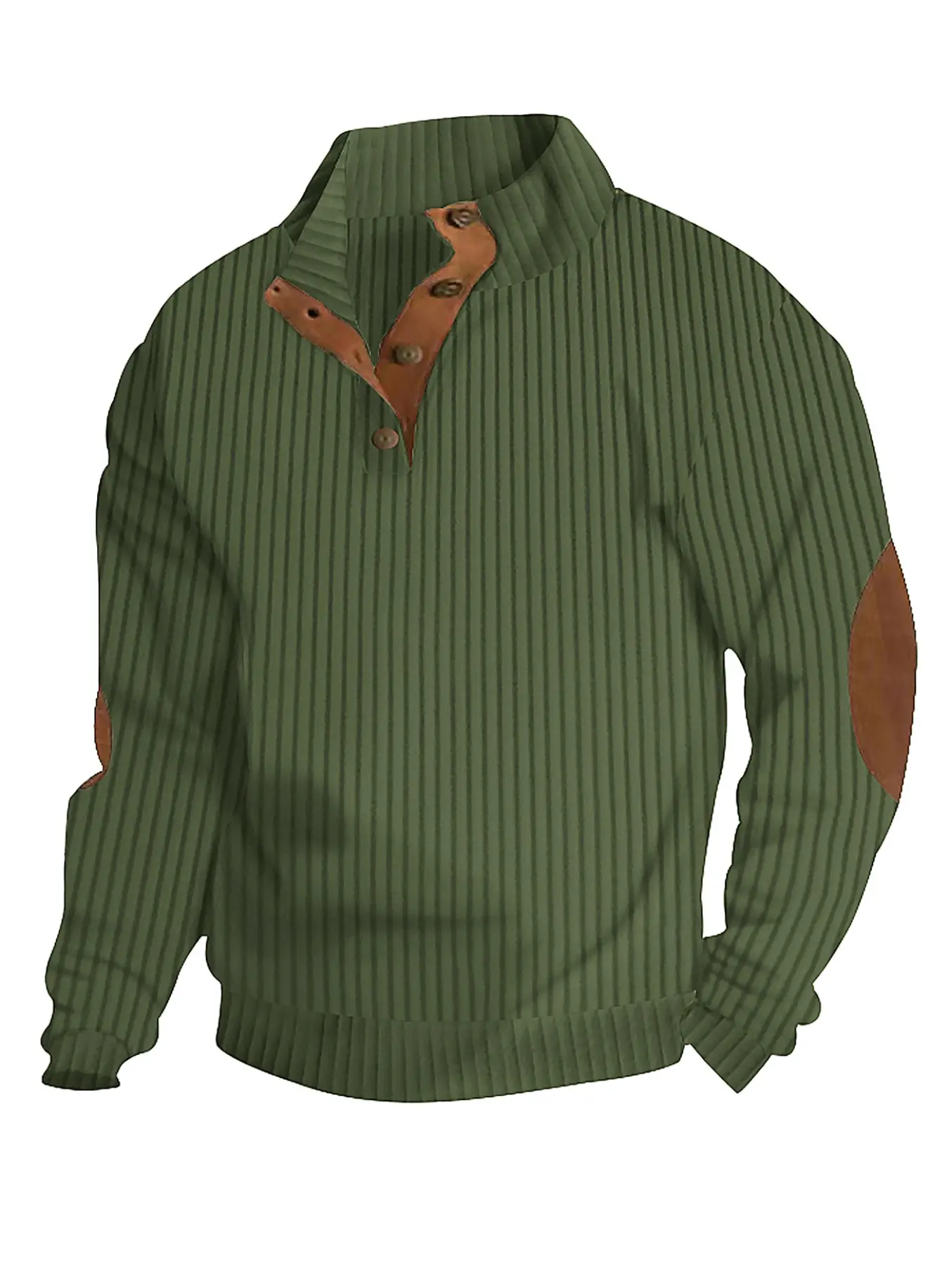 Men's plain stripe jacquard fashion hoodie, street leisure comfortable button long sleeve knitted sweater, essential for autumn and winter seasons, daily wear top.