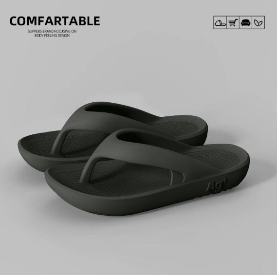 These couple flip-flops are so comfortable! Ag+ Antibacterial Cloud Slides