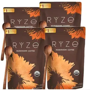 X2 RYZE SUPERFOODS Mushroom Coffee USDA Organic with 6 Adaptogenic Mushrooms and MCT Oil, USA Grown Instant Coffee for Better Energy, Focus, Digestion, Immunity with Lions Mane & Turkey Tail (30 servings)  495.95 2size 56.56