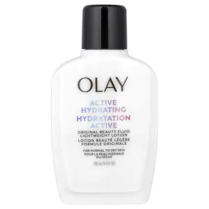 Olay Active Hydrating, Original Beauty Fluid, Lightweight Lotion, For Normal to Dry Skin, 4 fl oz (120 ml)