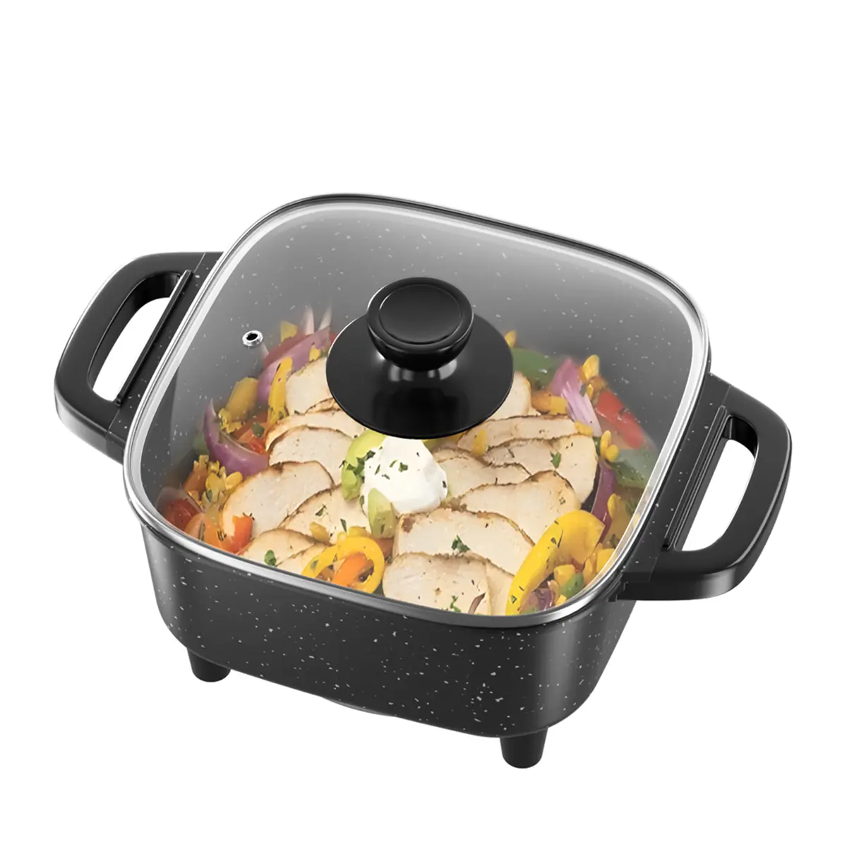 Piece Large Capacity Non-Stick Pan Material Multifunctional Household Integrated Cooking Electric Cooking Pot Frying Pan Household Outdoor tiktokshopbacktoschool