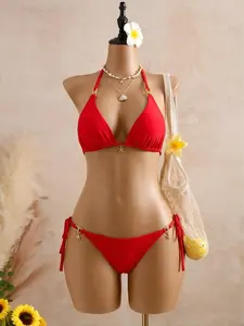 Women's Two-Piece Floral Bikini Set, Beach & Vacation Wear, Summer Fashion Comfort, Stylish and Comfy Swimwear