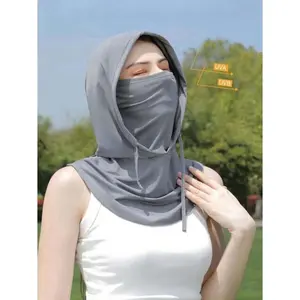 3-in-1 Ice Silk Balaclava – UV Sun Protection Windproof Face Cover for Cycling Skiing Outdoor Sports