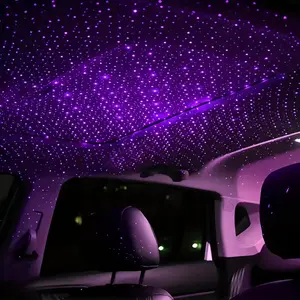 Starry Night Projector Lamp, USB Car Roof Light, Portable Adjustable Romantic Car Lighting, Interior Car Lights, Ideal for Ceiling and Bedroom Use