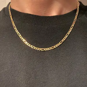 14k Gold Vermeil Figaro Men’s Women’s Chain 18in 3mm