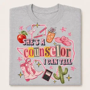 She’s a Counselor I Can Tell Shirt, School Counselor Gift, Western Counselor T Shirt, Guidance Counselor Tee, Counselor Appreciation Gift