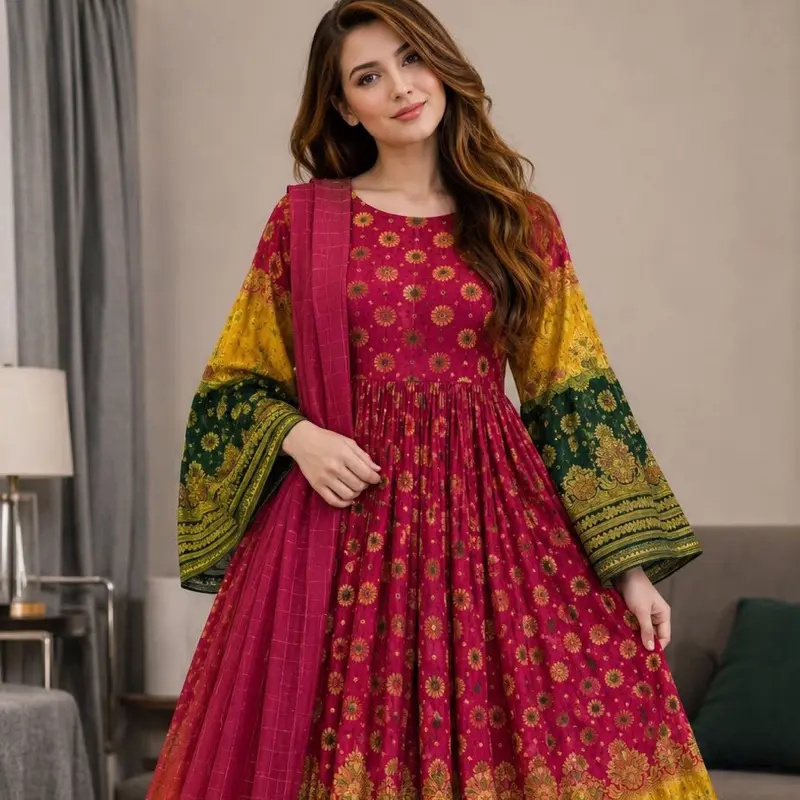 Banaras Trend afghani dress
