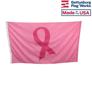 Breast Cancer Awareness Flag - High Quality flag - October Decorations