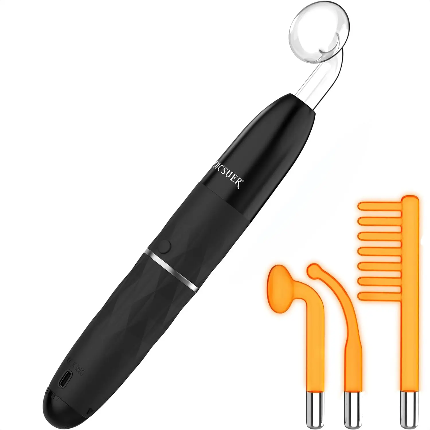 OxyGlow 2 Cordless High Frequency Facial Wand for Face & Scalp Care