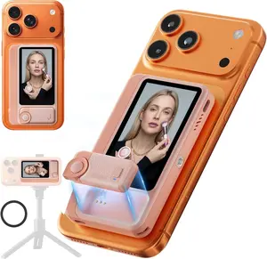 Wireless Selfie Monitor Screen for Android/iPhone17/16, Magnetic Back Camera Monitor with 4K/60fps, 5H Battery, 164FT Range, Built-in Speaker, Vlog Monitor for YouTube TikTok hot1