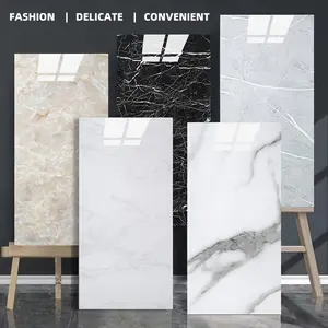 20/40-Pack Matte Marble Pattern Wall Panel Sticker Set - Self-Adhesive Removable PVC Wall Panels, Waterproof Peel & Stick for Kitchen, Bathroom, Living Room, Home, Office, Dorm Decor!
