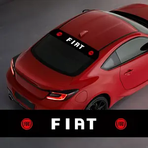 Fiat Car Style Windshield Sunshade Sticker, UV Protection, Durable, Non-Impeding View, Easy Installation, Fits All Models, Interior Protection