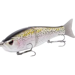 Artificial Simulation Fishing Lure Bassdash Swimbaits 4.5in/0.65oz Pike TroutGlide Baits Minnow Hard Bass Fishing Lure glass minnow