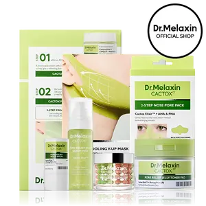 [Dr.Melaxin Official] CACTOX Ultimate 7-Step Pore Care Full Routine Set with Cactus Cooling Reduce Puffiness & Pore Tightening for Visible Pore Care Skin Repair