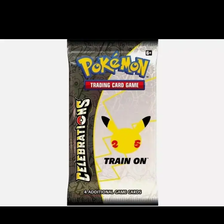 Pokmon Celebrations Booster Pack - Includes 4 Additional Game Cards -  Train On Strategy Card Game - TikTok Shop