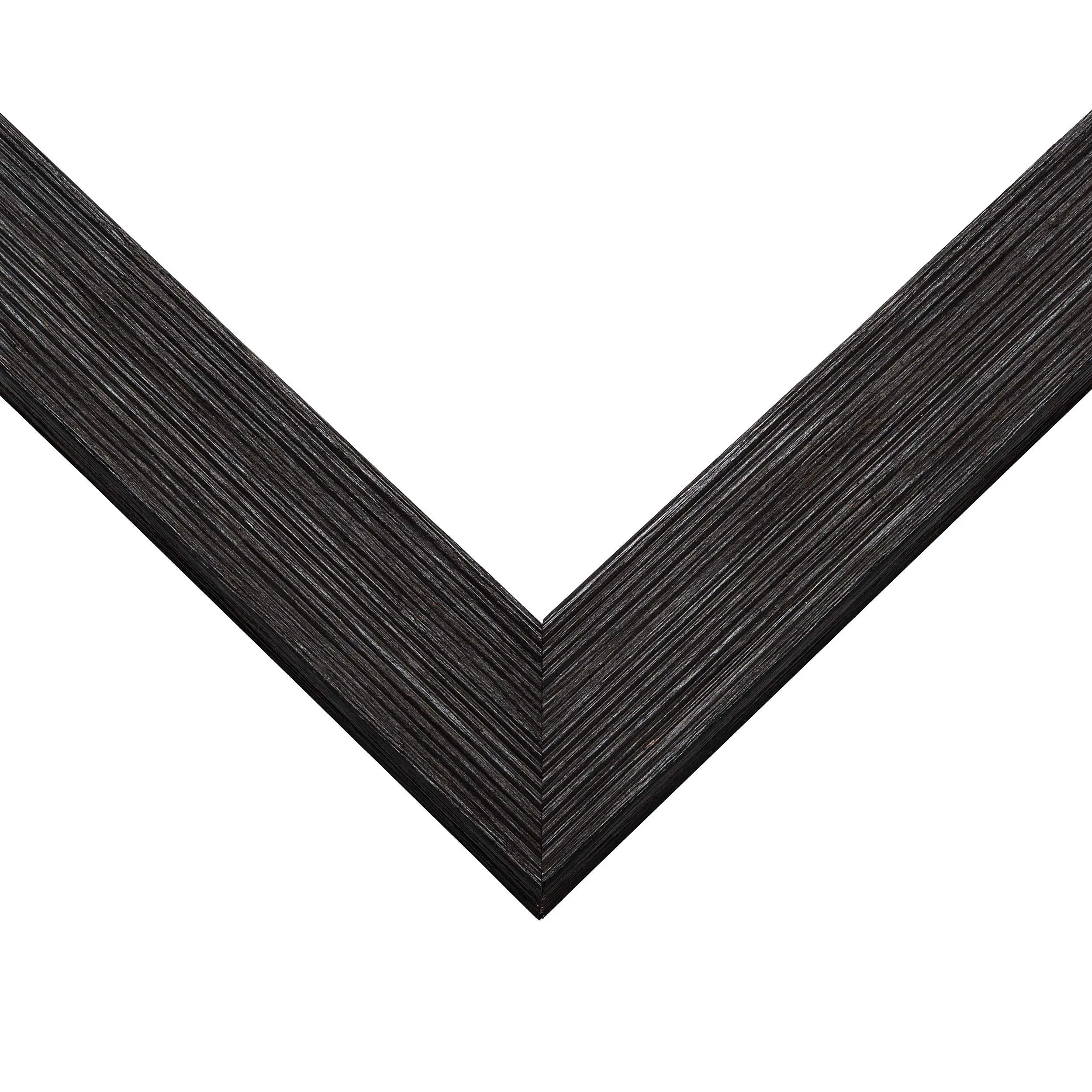 12x18 Thin Barnwood Picture Frame with UV-Resistant Acrylic & Acid Free Backing, Available in 2 Paint Finishes - Grey and Black