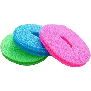 3PCS /6PCS 5 meters drying rope, non-slip and windproof clothesline fence type clothesline drying rope drying rope outdoor travel clothesline home
