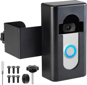 Anti- Video Doorbell Door Mount, Doorbell No-Drill Mount Fit for  Video Doorbell, Ring Doorbell Holder for Apartment Door, for Video Doorbell 1/2/3/3 Plus/4/Pro/2021