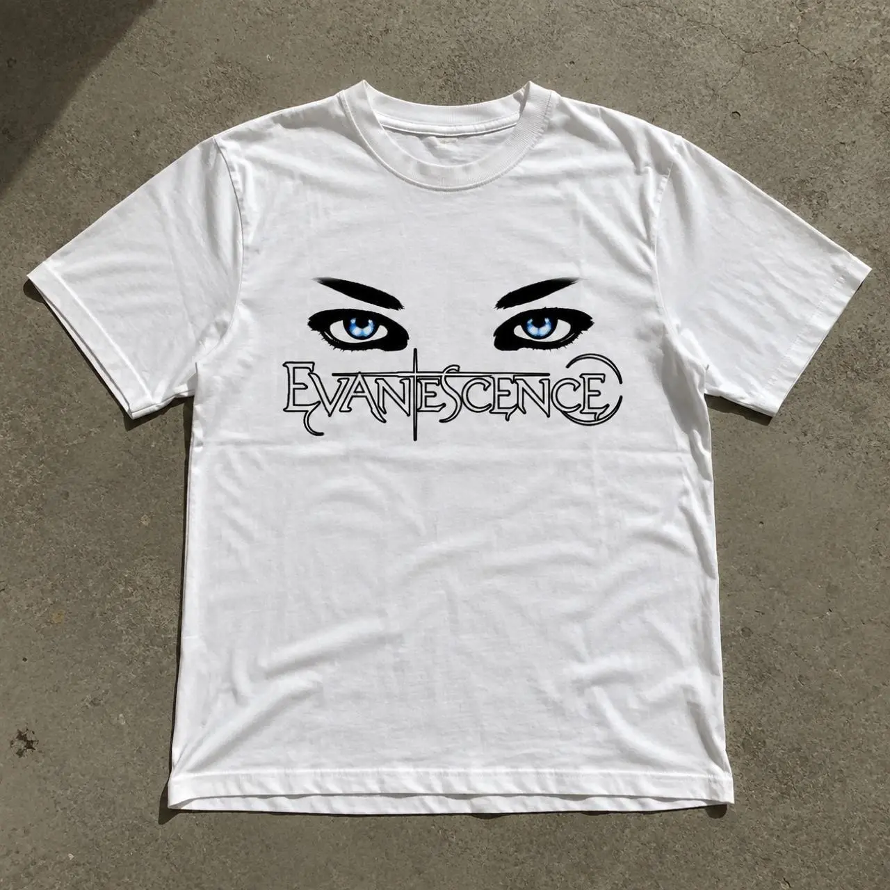 Evanescence Blue Eyes Graphic T-Shirt, Rock Band Music Tee, Gothic Alternative Unisex Shirt