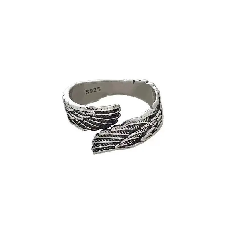 925 Sterling Silver Angel Wings Ring – Vintage Couple Gift
