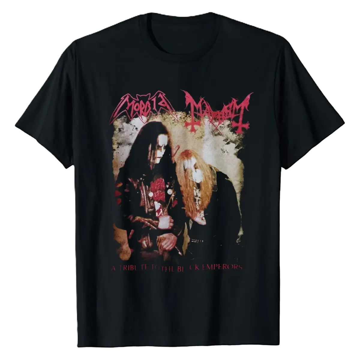 Mayhem Morbid Metal Black Emperor Darkthrone T-Shirt unisex Cotton Gift For Fans Menswear Top Tee Crewneck Casual Shortsleeve Streetwear