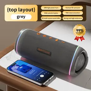 BASS18 Bluetooth Speaker, High-Fidelity Sound, Portable Wireless Design, IPX5 Waterproof Rating, TWS Pairing Mode, BT 5.3 Standard Suitable for home/party/outdoor/beach scenes. Premium Sound System — Stylish and a Must-Have for Experts