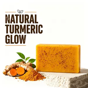 Plant Infused Turmeric Cleansing Bar - Gentle, Hydrating, Moisturizing Daily Skin Soap for Bath & Shower, Moisturize