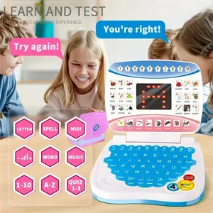 Electronic Learning Toy, Portable Handheld Laptop Learning Machine, Alphabet, Numbers, Music Features, Ideal Gift for Kids Aged 3+, Phonics Learning Pad, Learning Tool