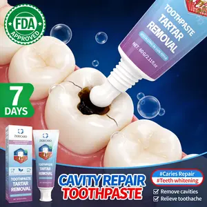 ZKRICARO Anti-Cavity Repair Toothpaste FDA Certified - Repairs Cavities Removes Plaque Tartar Relieves Sensitivity & Strengthens Enamel