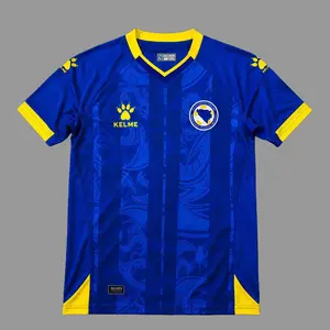 Bosnia Blue Retro Football Jersey | Balkan Soccer Shirt | Lightweight Fan Tee
