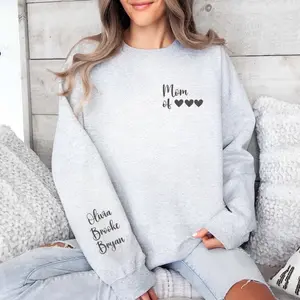 Custom Mom Sweatshirt with Kids name, Gifts to mom, Gifts for her unisex hoodie