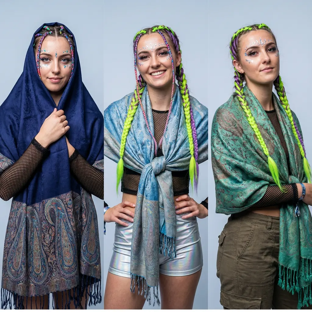 Raver Pashmina - Lightweight & Breathable Scarf for Comfort and Versatility - Perfect for Any Outfit