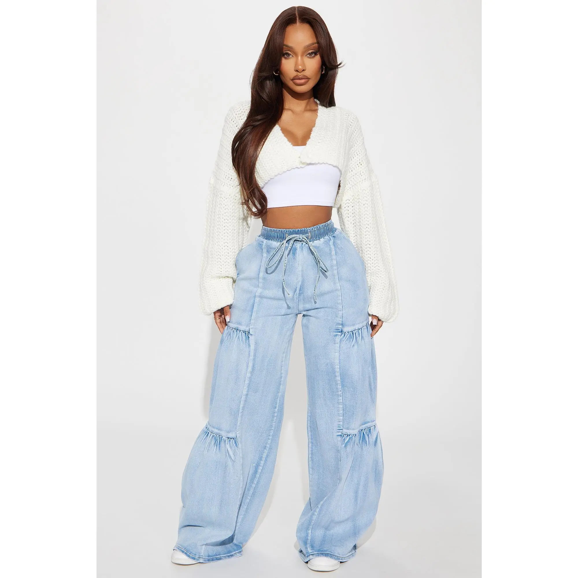 Tall Goin With The Flow Easy Fit Jeans - Light Wash
