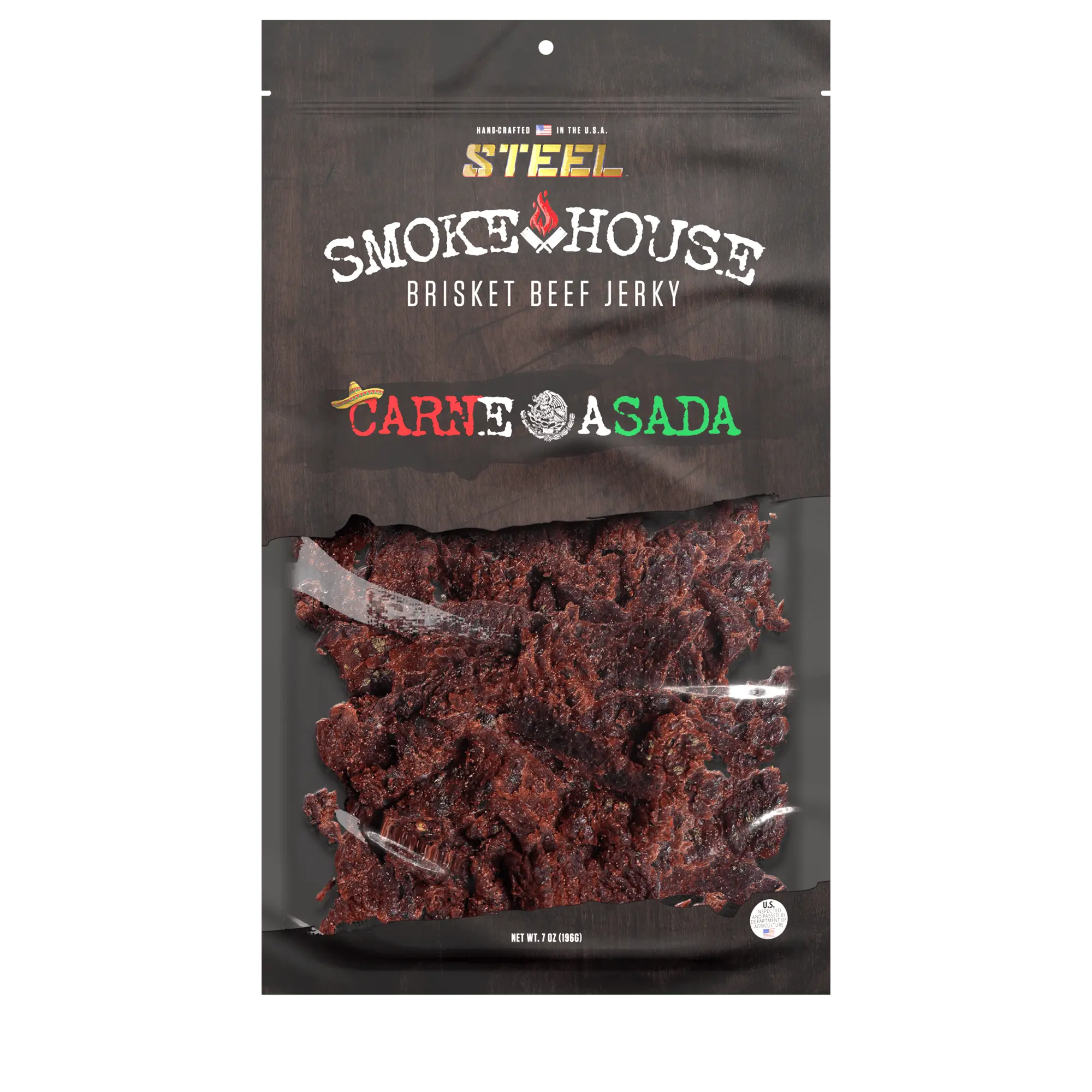 7 oz. Steel Smokehouse Brisket Beef Jerky 7 oz. Steel Smokehouse Brisket Beef Jerky