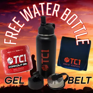 Sweat More Drink More FREE Water Bottle Bundle with Sweat Ignition and Sweat Belt
