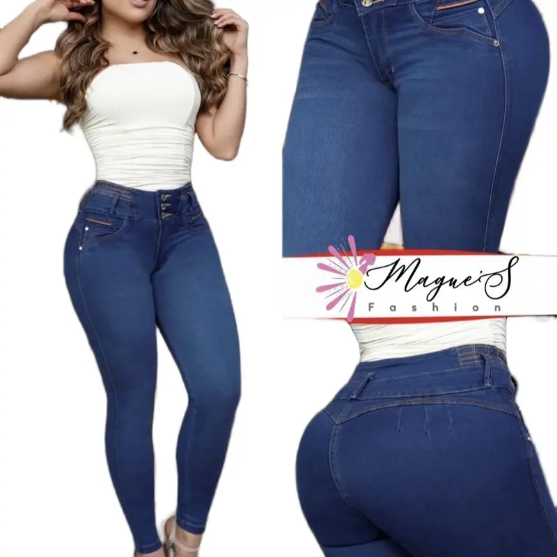 8735-Push Up Colombian Jean