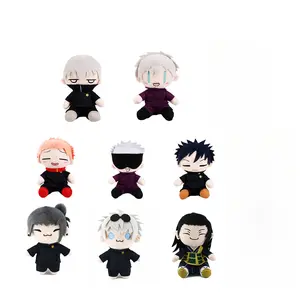 Urban Anime Sorcerer Plushies Aesthetic Manga Hero Desk Pet Emotional Support Cute Cursed Hunter Toy Gift for Anime Fans