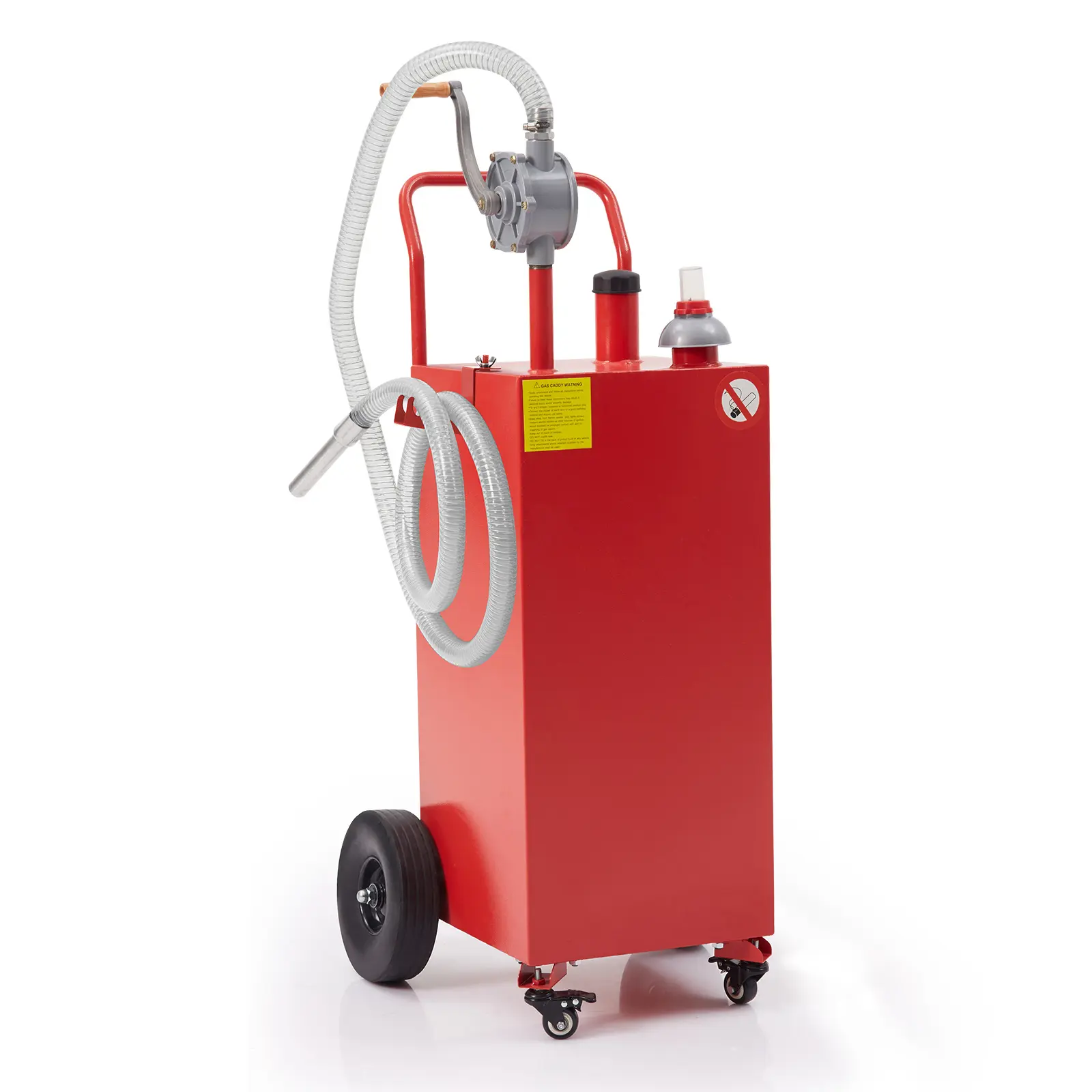 30 Gallon Gas Caddy, Portable Fuel Transfer Storage Tank with 4 Wheels and 2-Way Rotary Pump, Large Diesel Kerosene Can Container for Cars Boat ATV Motorcycle Lawnmower 30 Gallon Gas Caddy, Portable Fuel Transfer Storage Tank
