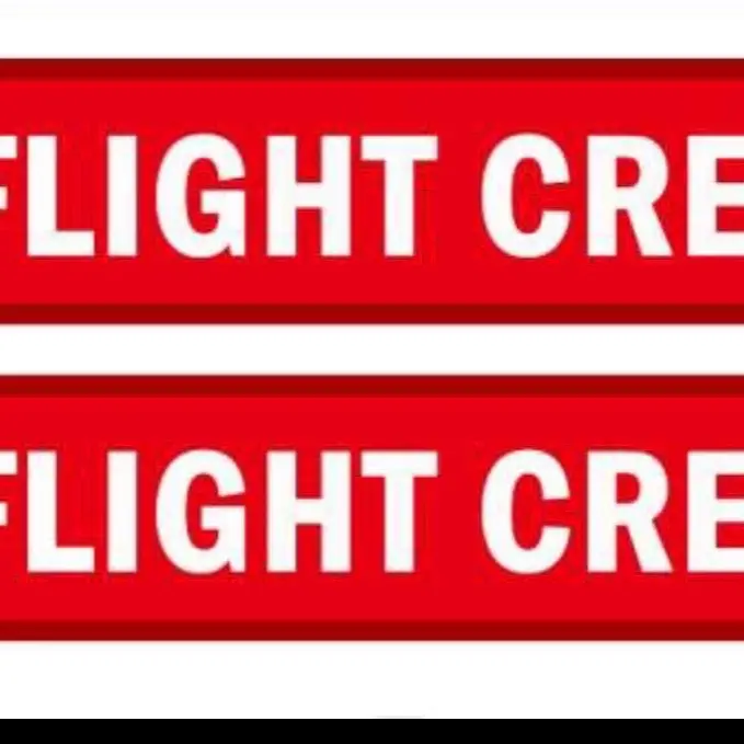 Flight crew luggage tags Flight crew luggage tags