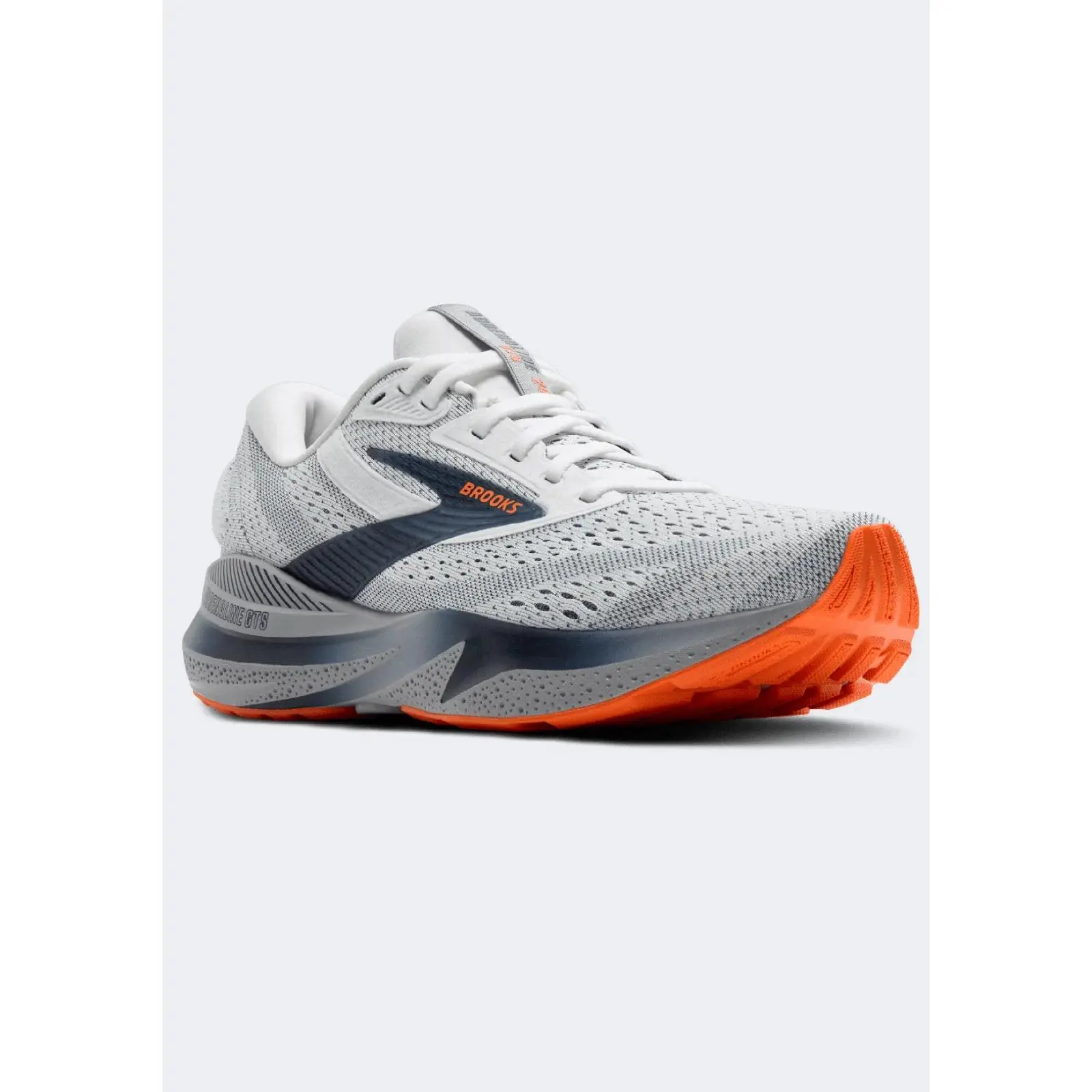 Brooks Adrenaline GTS 24 Running Shoe in White/Alloy | Men's