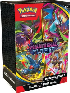 Phantasmal Flames Booster Bundle - Pokémon TCG - 6 Booster Packs