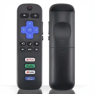 Universal Replacement Remote Control for Roku Smart TVs - Compatible with TCL, Hisense, Onn, Sharp, Element & Philips - Includes 4 Hotkeys (Netflix, Hulu, YouTube, Disney+)