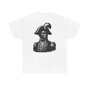 The Visionary’s Gaze Toussaint-Inspired Graphic T-Shirt Haitian Freedom Series Unisex Heavy Cotton T-Shirt