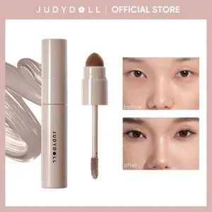 JUDYDOLL Liquid Contour & Liquid Highlighter, Face Sculpting Liquid Highlighter & Contour With Brush, Anti-Smudge & Brightening, Fair Complexion, Long-Lasting, Cosmetic, Bronzer, Long-Lasting, For All Skin Tones, Multicolor, Valentines Day Gift, New Year