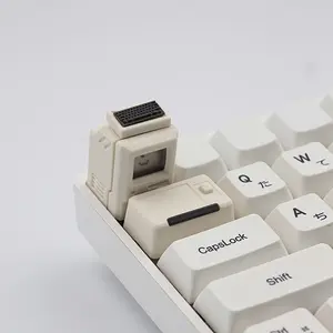 Cute Retro Mini Keycap, Creative Personality Face Changeable Keycap for Mechanical Keyboard, Creative Keycap, Keyboard Accessories