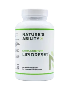 Nature's Ability LipidReset Extra Strength Heart Support with Red Yeast Rice, CoQ10, Policosanol, Guggul, Alpha Lipoic Acid, 120 Vegetarian Capsules
