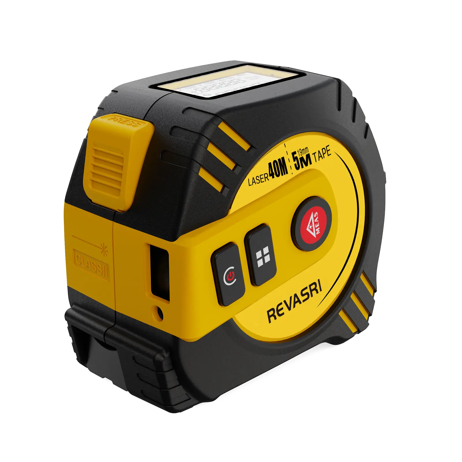 2 in 1 Digital Laser Tape Measure, Laser Distance Meter Display On Backlit LCD Screen