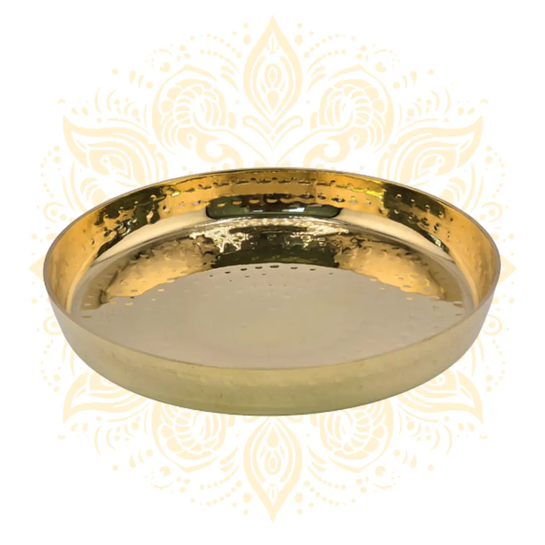 Handcrafted Kansa Brass Plate 8"