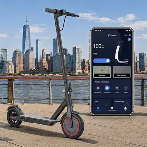 Electric Scooter for Adults – 19 MPH Top Speed, 350W Motor, Foldable Commuter Scooter with App Control, Seat and Bag